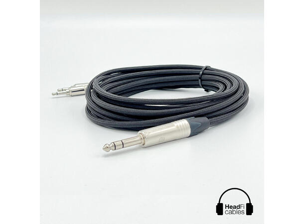 HeadFi Cables 2 x 3,5mm - 6,3mm Hodetelefonkabel - 5 meter 