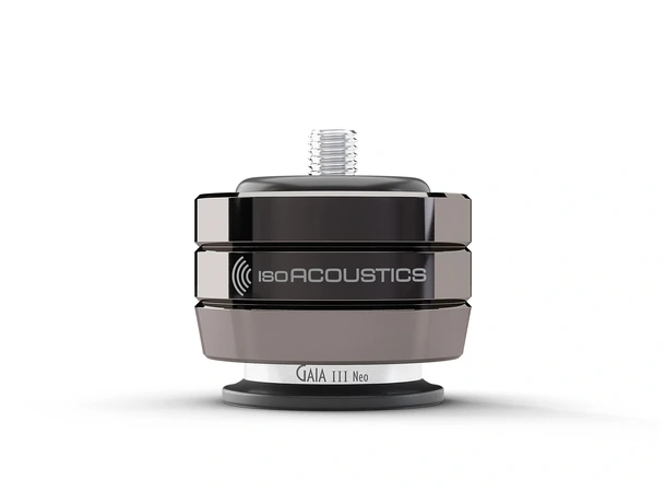 Isoacoustics Gaia III Neo - Dark Chrome 4 stk - høyttalerføtter, opp til 32 kg 