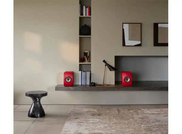 KEF LS50 Wireless II - Crimson red Aktive trådløse høyttalere 