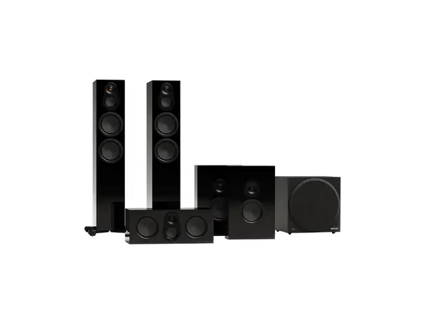 Monitor Audio Silver 300 8G 5.1 Høyttalerpakke for hjemmekino - Sort 