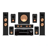 Onkyo NR5100 / Klipsch R-800F 5.1.2 Pakke med receiver og høyttalere - Sort