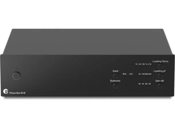 Pro-Ject Phono Box S3 B - Sort Balansert MM/MC RIAA-trinn 
