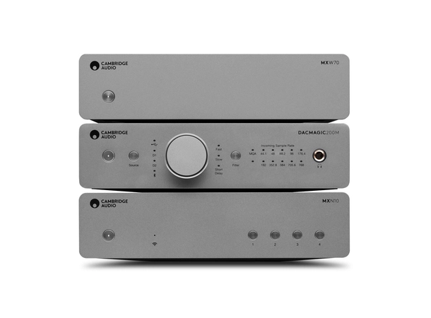 Cambridge MXN10 / MXW70 / DacMagic 200 Streamer, DAC, For- og effektforsterker 