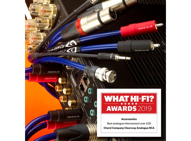 Chord ClearwayX Analog RCA Signalkabel - 2 meter 