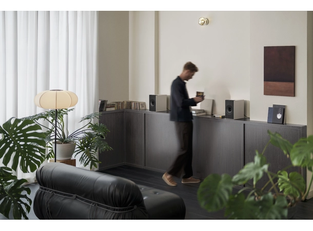 KEF Coda W - Nickel Grey Trådløse høyttalere m/HDMI 