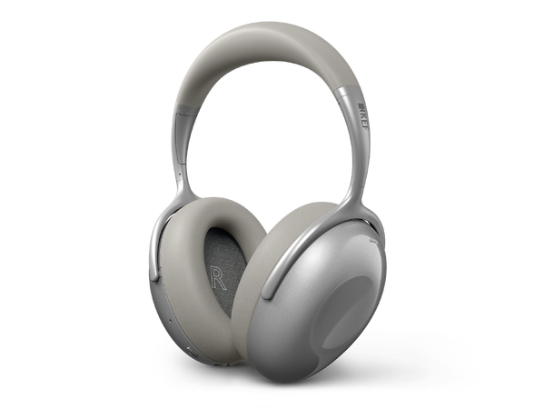 KEF Mu7 - Sølv Trådløs over-ear hodetelefon med ANC
