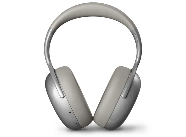 KEF Mu7 - Sølv Trådløs over-ear hodetelefon med ANC 