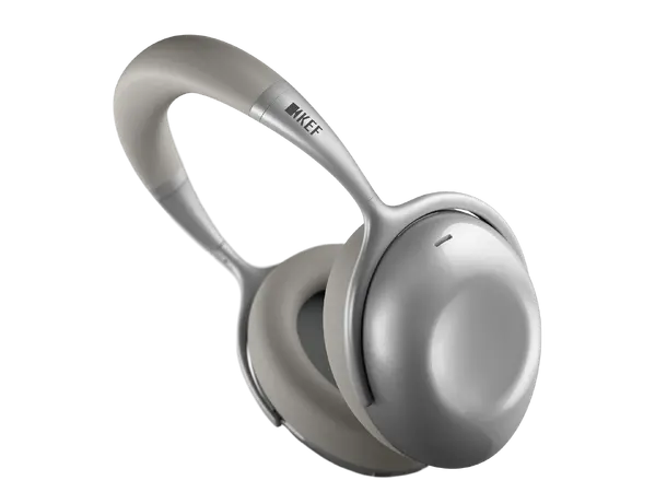 KEF Mu7 - Sølv Trådløs over-ear hodetelefon med ANC 