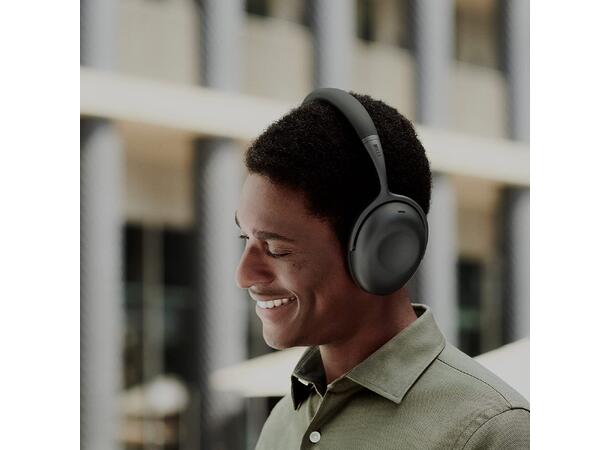 KEF Mu7 - Sølv Trådløs over-ear hodetelefon med ANC
