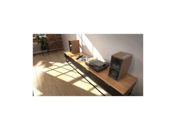 Klipsch The Sevens - Valnøtt Aktive høyttalere m/HDMI 