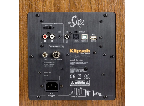 Klipsch The Sixes / Rega Planar 1 Aktive høyttalere og platespiller - Hvit 