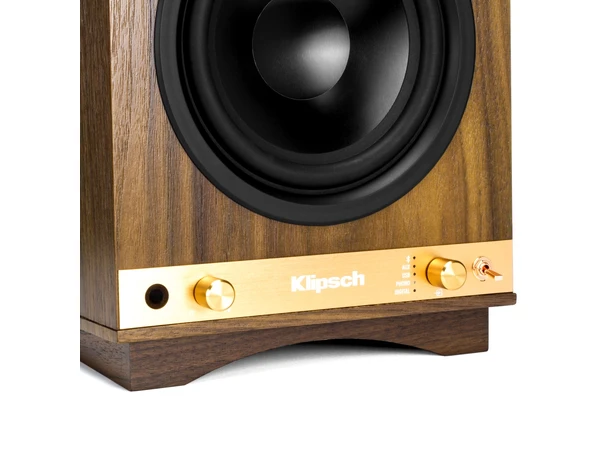 Klipsch The Sixes / Rega Planar 1 Aktive høyttalere og platespiller - Hvit 