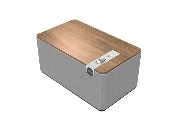 Klipsch The Three Plus - Valnøtt Bluetooth-høyttaler 