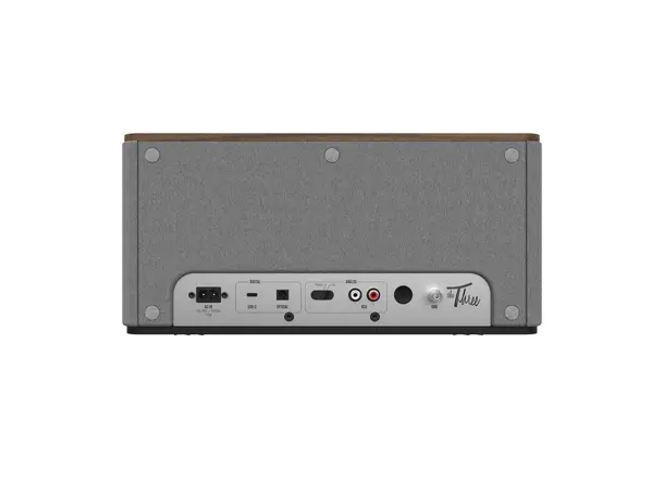 Klipsch The Three Plus - Valnøtt Bluetooth-høyttaler 