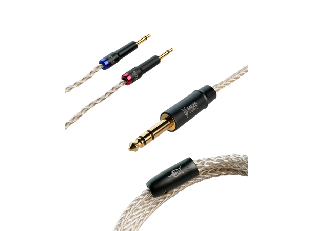 Meze 2x 3,5mm - 6,3 mm kabel Sølvbelagt PCUHD - 2,5 meter 