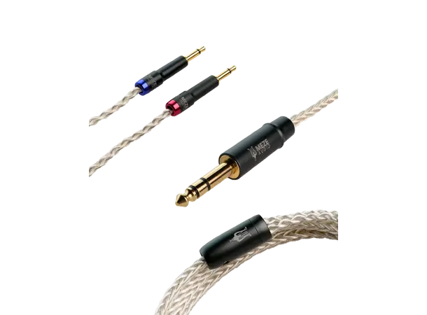 Meze 2x 3,5mm - 6,3 mm kabel Sølvbelagt PCUHD - 2,5 meter 