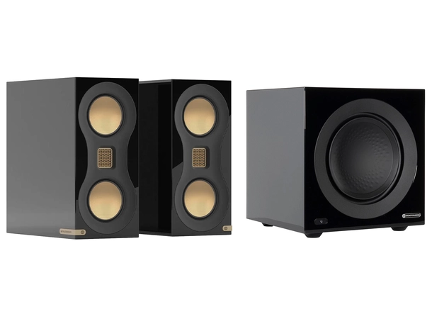 Monitor Audio Studio 89 / Anthra W10 Stativhøyttalere og subwoofer - sort 