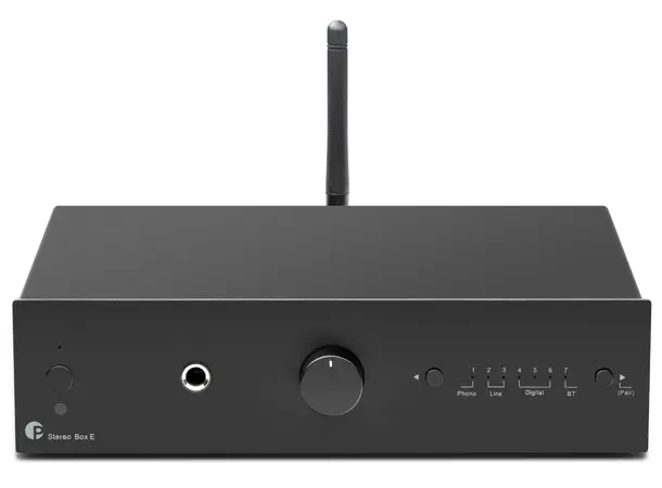 Pro-Ject Stereo Box E - Sort Integrert forsterker med DAC og BT 