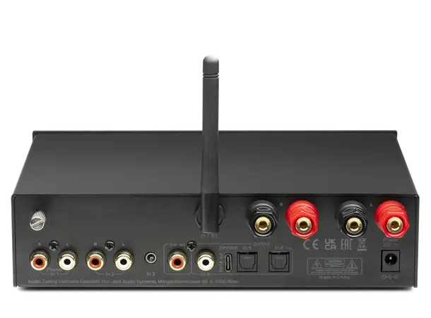 Pro-Ject Stereo Box E - Sort Integrert forsterker med DAC og BT 