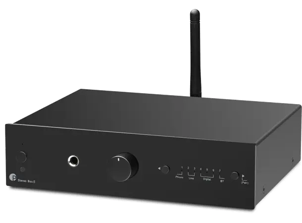 Pro-Ject Stereo Box E - Sort Integrert forsterker med DAC og BT 
