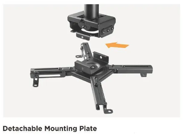Vivolink Pro VLMC350S-B Takfeste for projektor, 25,5cm, 45kg 