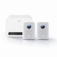 Wiim Sound / Wiim Sub Pro - Hvit Stereopakke med trådløse høyttalere