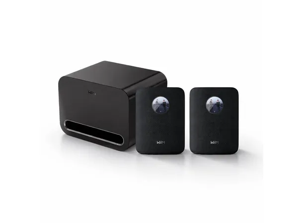 Wiim Sound / Wiim Sub Pro - Sort Stereopakke med trådløse høyttalere 