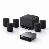 Wiim Surround 5.1 Wireless- Sort Hjemmekinopakke med trådløse høyttalere