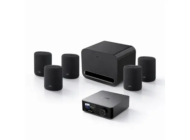 Wiim Surround 5.1 Wireless- Sort Hjemmekinopakke med trådløse høyttalere 