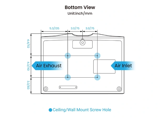 Benq W2720i 4K LED Projektor med AI optimalisering 