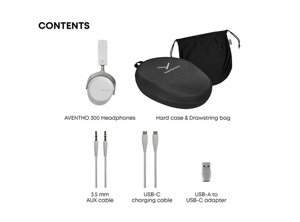 Beyerdynamic Aventho 300 - Grå Trådløs over-ear hodetelefon med ANC 