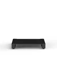 Blok Stax 2G Base - Sort piano Med hylle i sort glass