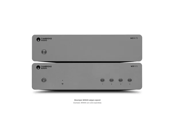 Cambridge MXN10 / MXW70 Streamer, DAC og Effektforsterker 