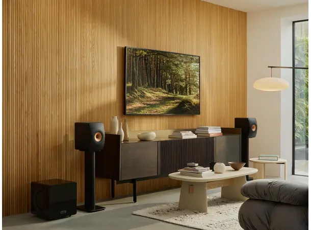 KEF KC92 - Sort høyglans Subwoofer 2x9" - Force cancelling 