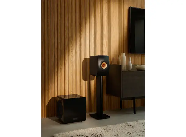 KEF KC92 - Sort høyglans Subwoofer 2x9" - Force cancelling 