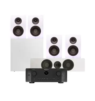 Marantz Cinema 60 / SA Signature 6 5.1 Pakke med receiver og høyttalere - Hvit