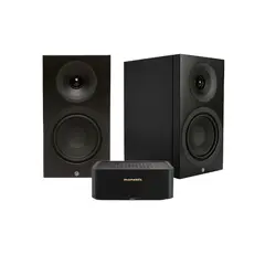 Marantz Model M1 og SA Signature 5 Sort Stereopakke med forsterker og høyttalere