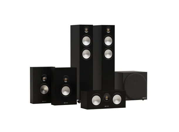 Monitor Audio Bronze 300 7G 5.1 -  Sort Hjemmekinopakke 5.1 