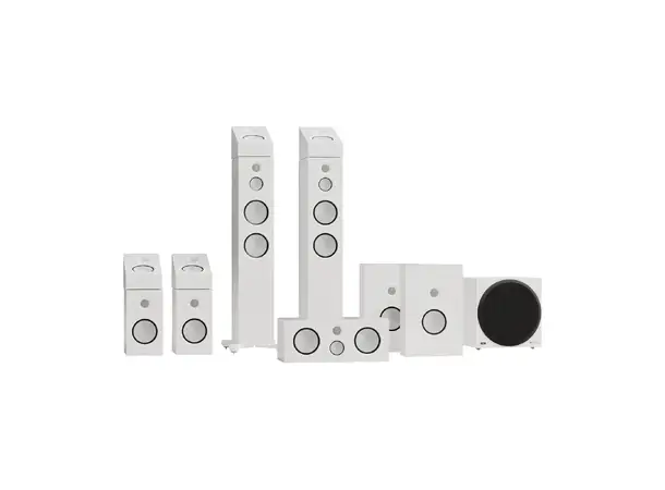 Monitor Audio Silver 300 8G 7.1.4 Høyttalerpakke for hjemmekino - Hvit 