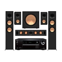 Onkyo NR5100 / Klipsch R-600F 5.1 Pakke med receiver og høyttalere - Sort