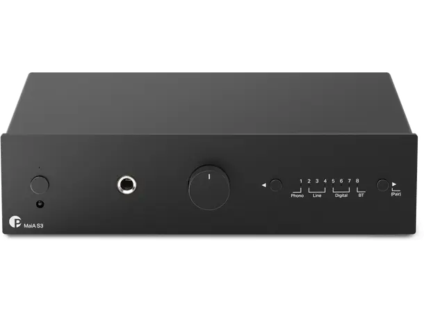 Pro-Ject Maia S3 - Sort Stereoforsterker med DAC og Bluetooth 