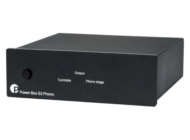 Pro-Ject Power Box S3 Phono - Sort Strømforsyning til platespiller og riaa 
