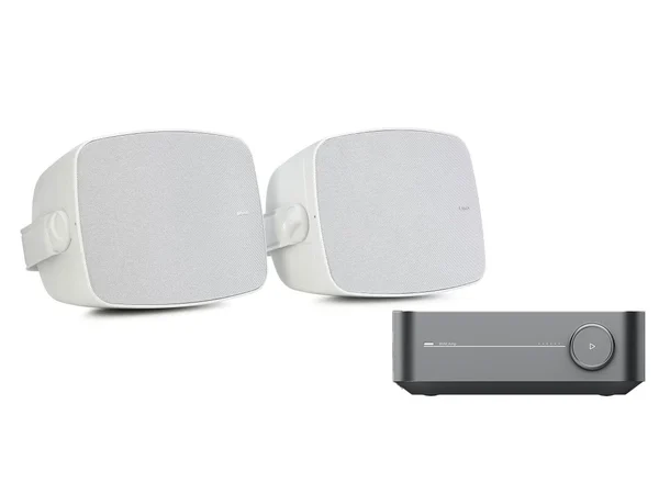 Wiim Amp / Klipsch RSM-650 - Hvit Utendørspakke 