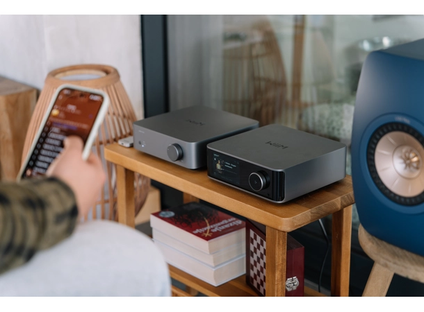 Wiim Ultra & Wiim Vibelink - Grå Stereopakke med streamer og forsterker 