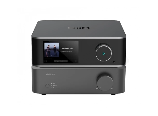 Wiim Ultra & Wiim Vibelink - Grå Stereopakke med streamer og forsterker 