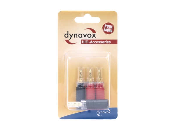 Dynavox bananplugger Bananplugger - 4 stk 