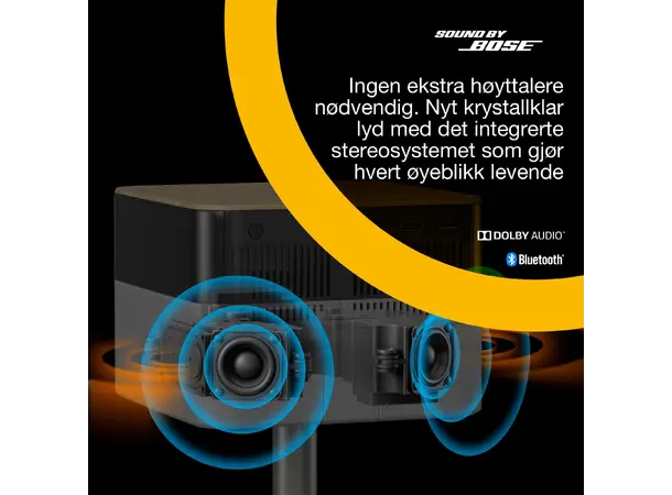 Epson Lifestudio Flex Plus EF-72 Oak 4K Pro-UHD projektor med Google TV 