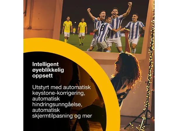 Epson Lifestudio Flex Plus EF-72 Oak 4K Pro-UHD projektor med Google TV 