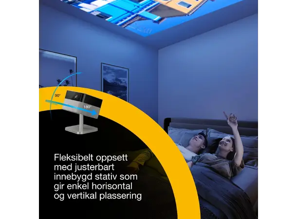 Epson Lifestudio Flex Plus EF-72 Oak 4K Pro-UHD projektor med Google TV 