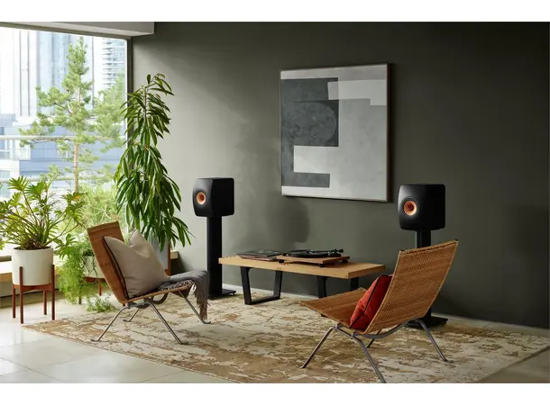 KEF LS50 Wireless II - Carbon black Aktive trådløse høyttalere 